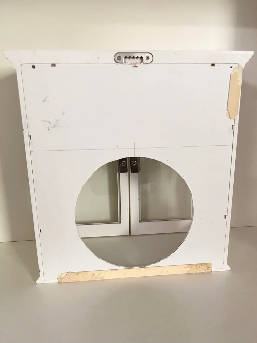 Glass wood cabinet